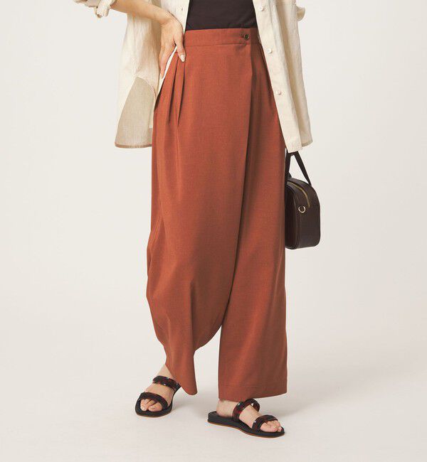 UNITED ARROWS green label relaxing「ラップ ワイド パンツ」|その他|