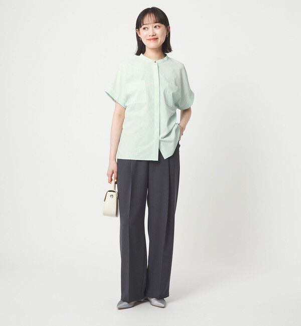 UNITED ARROWS green label relaxing「Breeze Cool ポケット シャツ マシンウォッシャブル 吸水速乾 通気性 UVカット」|シャツ・ブラウス|