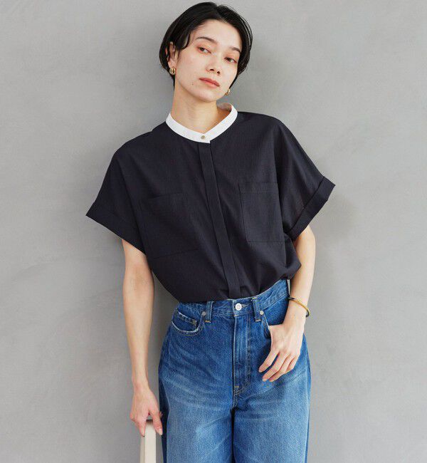 UNITED ARROWS green label relaxing「Breeze Cool ポケット シャツ マシンウォッシャブル 吸水速乾 通気性 UVカット」|シャツ・ブラウス|