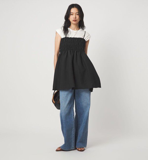 UNITED ARROWS green label relaxing「シャーリング チュニック キャミソール」|キャミソール|