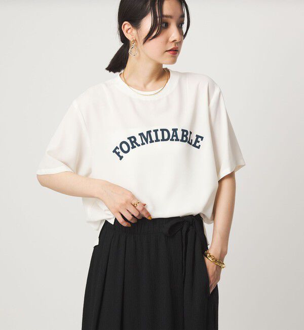 UNITED ARROWS green label relaxing「【WEB限定】＜at ease＞ジョーゼット プリント カットソー  吸水速乾」|Tシャツ・カットソー|
