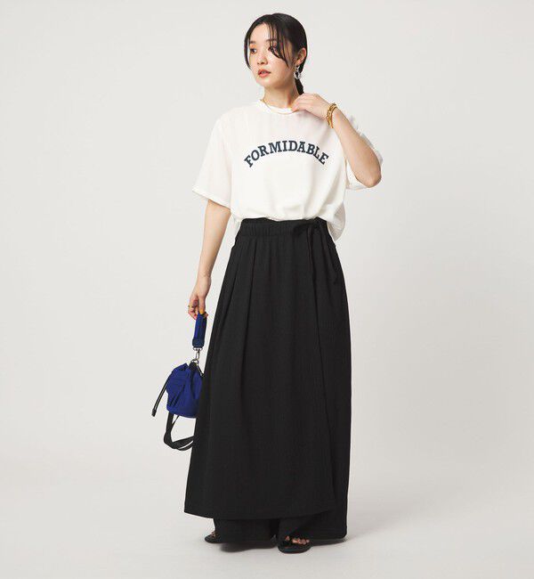 UNITED ARROWS green label relaxing「【WEB限定】＜at ease＞ジョーゼット プリント カットソー  吸水速乾」|Tシャツ・カットソー|