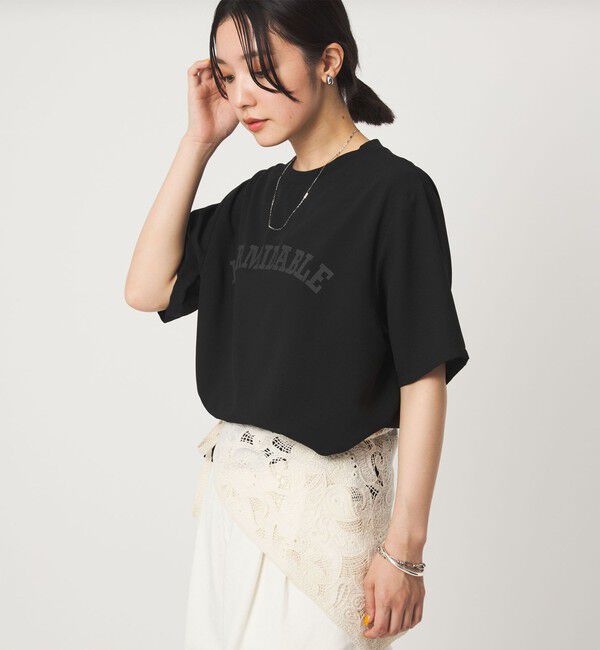 UNITED ARROWS green label relaxing「【WEB限定】＜at ease＞ジョーゼット プリント カットソー  吸水速乾」|Tシャツ・カットソー|