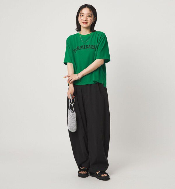 UNITED ARROWS green label relaxing「【WEB限定】＜at ease＞ジョーゼット プリント カットソー  吸水速乾」|Tシャツ・カットソー|