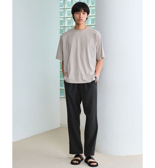 UNITED ARROWS green label relaxing「フェード ボーダー クルーネック 半袖 Tシャツ」|Tシャツ・カットソー|