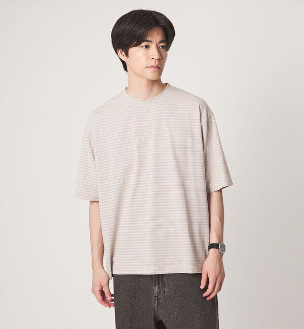 UNITED ARROWS green label relaxing「フェード ボーダー クルーネック 半袖 Tシャツ」|Tシャツ・カットソー|