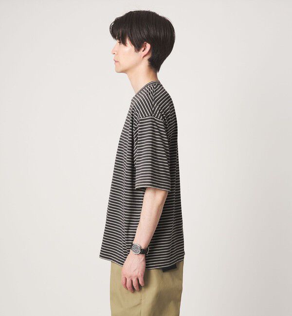 UNITED ARROWS green label relaxing「フェード ボーダー クルーネック 半袖 Tシャツ」|Tシャツ・カットソー|