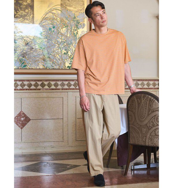 UNITED ARROWS green label relaxing「フェード ボーダー クルーネック 半袖 Tシャツ」|Tシャツ・カットソー|