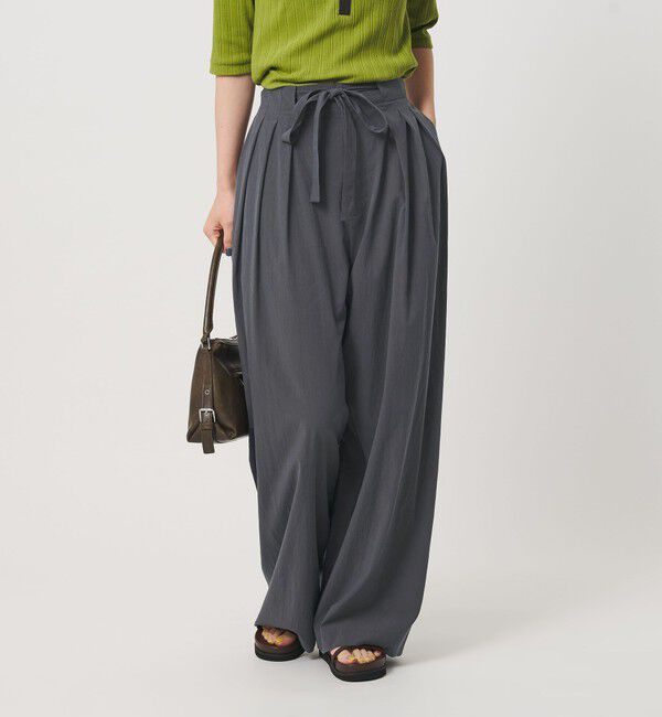 BEAUTY&YOUTH UNITED ARROWS「セルロースブレンド  ベルトループ ワイドパンツ ウォッシャブル」|その他|