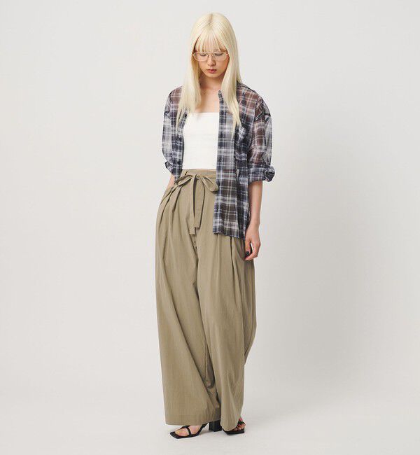 BEAUTY&YOUTH UNITED ARROWS「セルロースブレンド  ベルトループ ワイドパンツ ウォッシャブル」|その他|