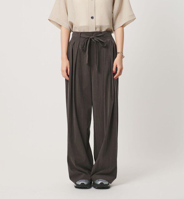 BEAUTY&YOUTH UNITED ARROWS「セルロースブレンド  ベルトループ ワイドパンツ ウォッシャブル」|その他|