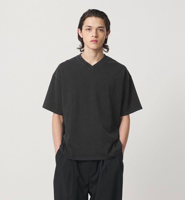 MONKEY TIME「ウォッシュド Vネック Tシャツ」|Tシャツ・カットソー|
