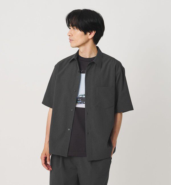 BEAUTY&YOUTH UNITED ARROWS「KOMATSU PACK トロピカル レギュラー シャツ FORM型 ストレッチ 吸水速乾 UVカット セットアップ対応」|シャツ・ブラウス|