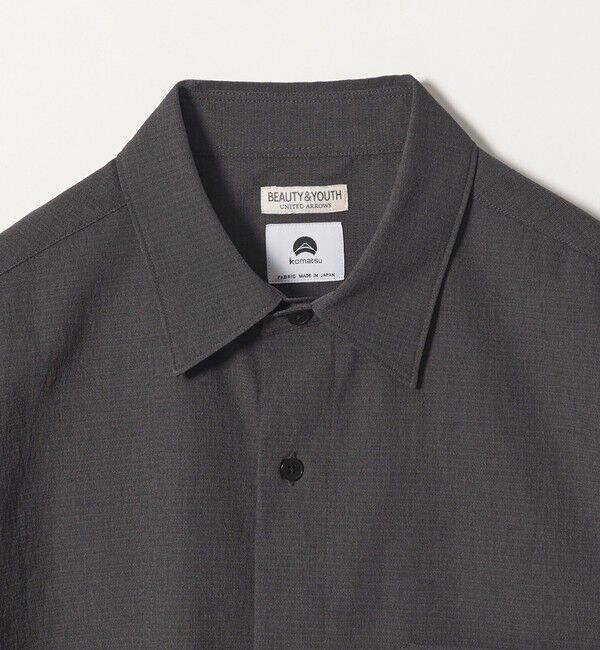 BEAUTY&YOUTH UNITED ARROWS「KOMATSU PACK トロピカル レギュラー シャツ FORM型 ストレッチ 吸水速乾 UVカット セットアップ対応」|シャツ・ブラウス|