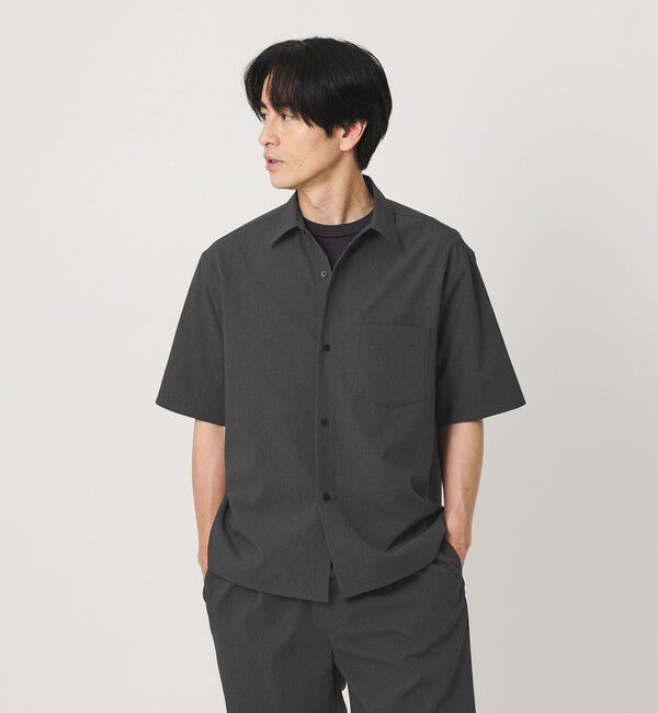 BEAUTY&YOUTH UNITED ARROWS「KOMATSU PACK トロピカル レギュラー シャツ FORM型 ストレッチ 吸水速乾 UVカット セットアップ対応」|シャツ・ブラウス|