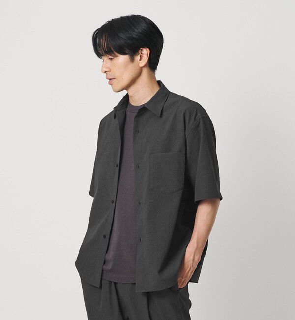 BEAUTY&YOUTH UNITED ARROWS「KOMATSU PACK トロピカル レギュラー シャツ FORM型 ストレッチ 吸水速乾 UVカット セットアップ対応」|シャツ・ブラウス|