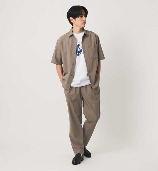 BEAUTY&YOUTH UNITED ARROWS「KOMATSU PACK トロピカル レギュラー シャツ FORM型 ストレッチ 吸水速乾 UVカット セットアップ対応」|シャツ・ブラウス|