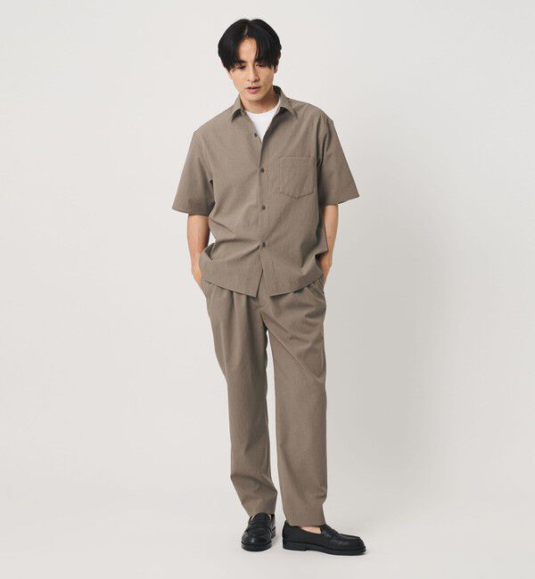 BEAUTY&YOUTH UNITED ARROWS「KOMATSU PACK トロピカル レギュラー シャツ FORM型 ストレッチ 吸水速乾 UVカット セットアップ対応」|シャツ・ブラウス|