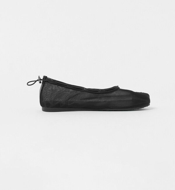 BEAUTY&YOUTH UNITED ARROWS「【別注】＜PAES＞メッシュ ストリング フラットシューズ/ブラック」|バレエシューズ|