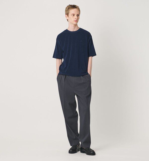 BEAUTY&YOUTH UNITED ARROWS「＜LACOSTE for BEAUTY&YOUTH＞ ワントーン パイル ショートスリーブ Tシャツ」|Tシャツ・カットソー|