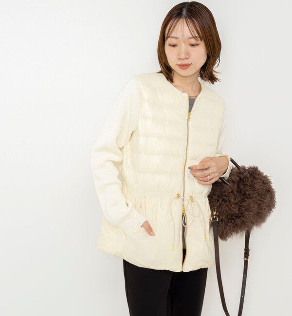 NOLLEY'S「【WEB＆一部店舗限定色アイテム】【TAION/タイオン】ニットコンビダウンジャケット」|ダウン|