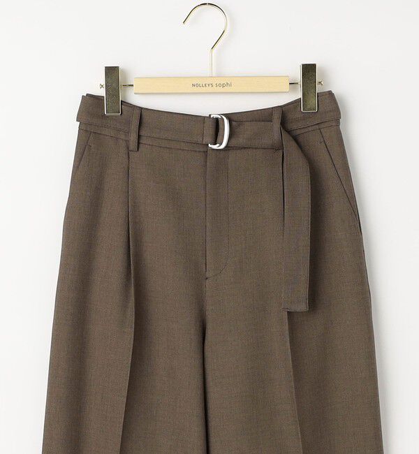 NOLLEY'S sophi「《セットアップ対応》ウォッシャブルドライシャークタックセミワイドパンツ」|その他|