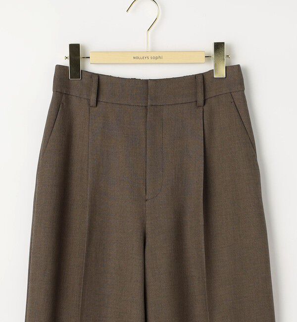 NOLLEY'S sophi「《セットアップ対応》ウォッシャブルドライシャークタックセミワイドパンツ」|その他|