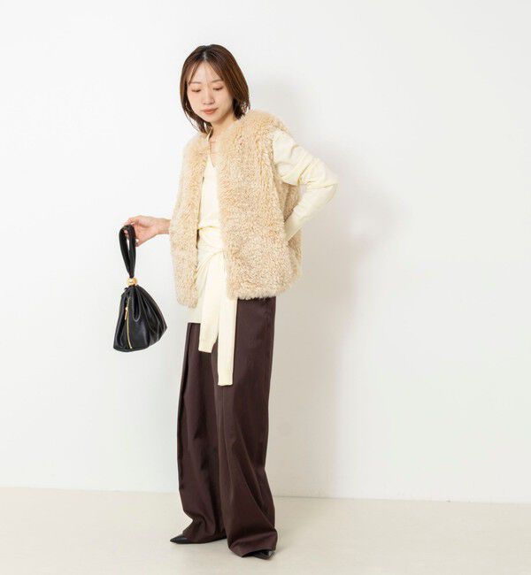 NOLLEY'S「【 SHOP PRESS二見別注カラー】レイヤードピース付きVネックプルオーバー」|ニット・セーター|