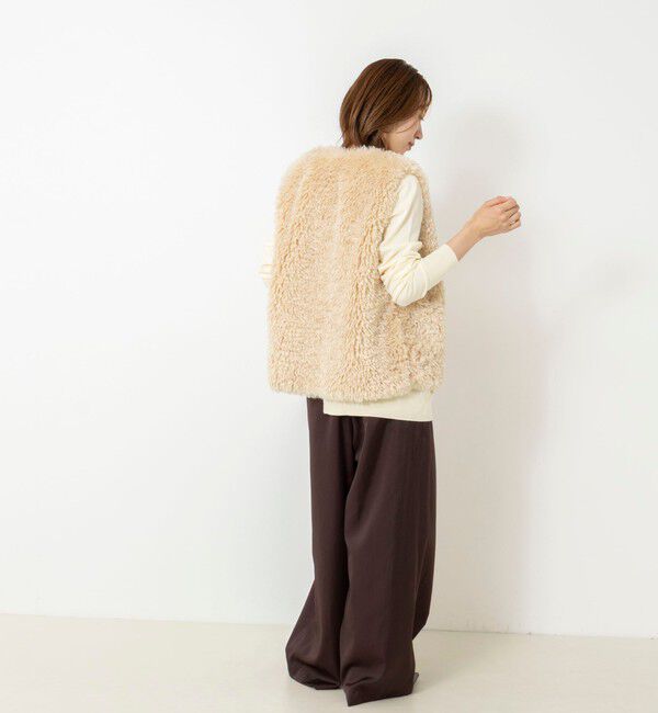 NOLLEY'S「【 SHOP PRESS二見別注カラー】レイヤードピース付きVネックプルオーバー」|ニット・セーター|