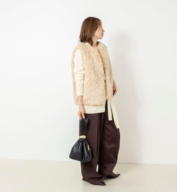 NOLLEY'S「【 SHOP PRESS二見別注カラー】レイヤードピース付きVネックプルオーバー」|ニット・セーター|