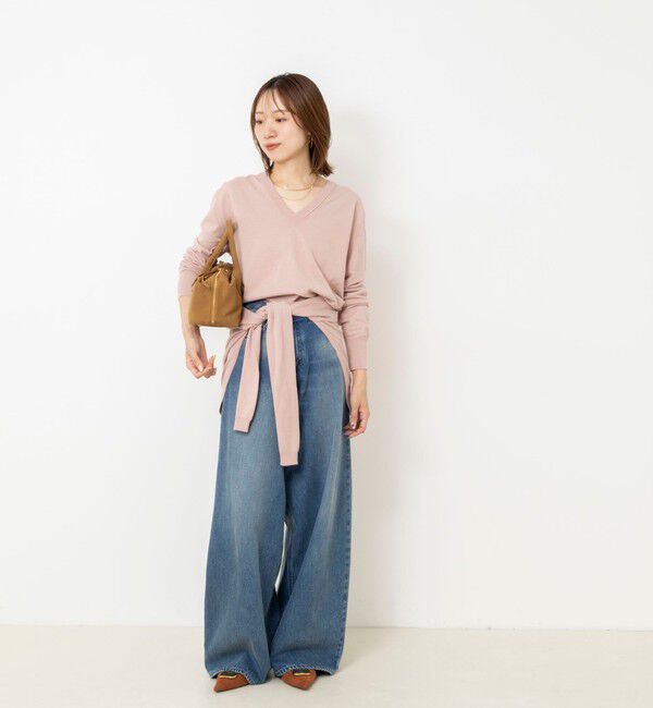 NOLLEY'S「【 SHOP PRESS二見別注カラー】レイヤードピース付きVネックプルオーバー」|ニット・セーター|