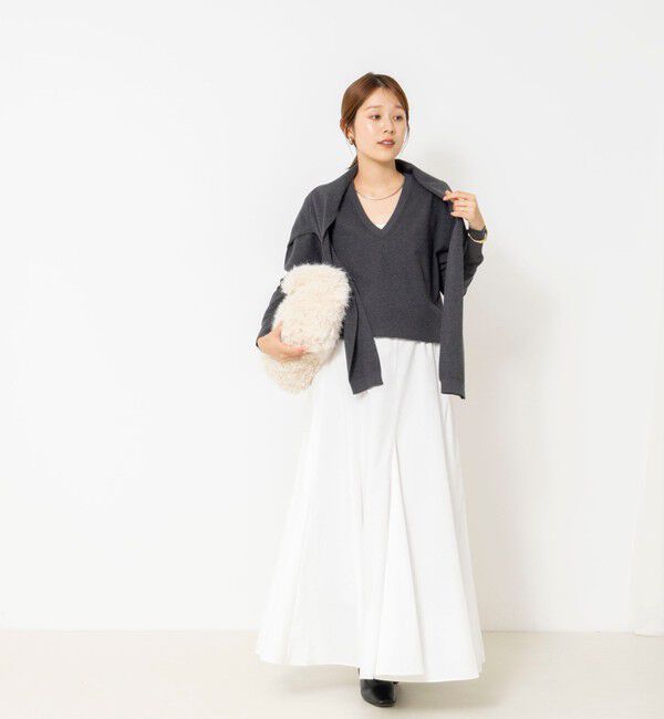NOLLEY'S「【 SHOP PRESS二見別注カラー】レイヤードピース付きVネックプルオーバー」|ニット・セーター|