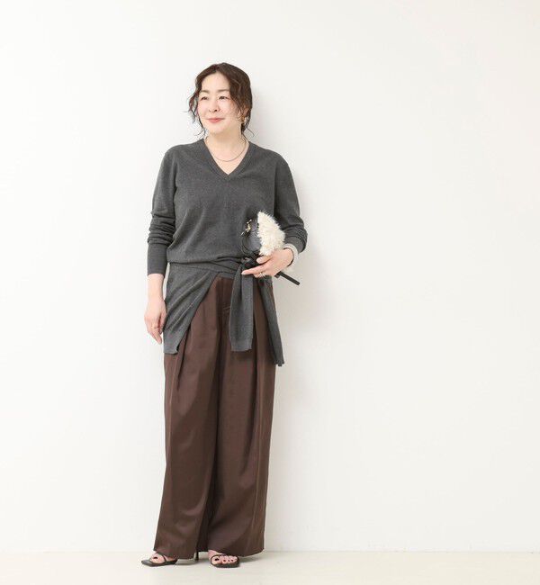 NOLLEY'S「【 SHOP PRESS二見別注カラー】レイヤードピース付きVネックプルオーバー」|ニット・セーター|