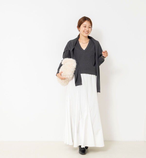 NOLLEY'S「【 SHOP PRESS二見別注カラー】レイヤードピース付きVネックプルオーバー」|ニット・セーター|