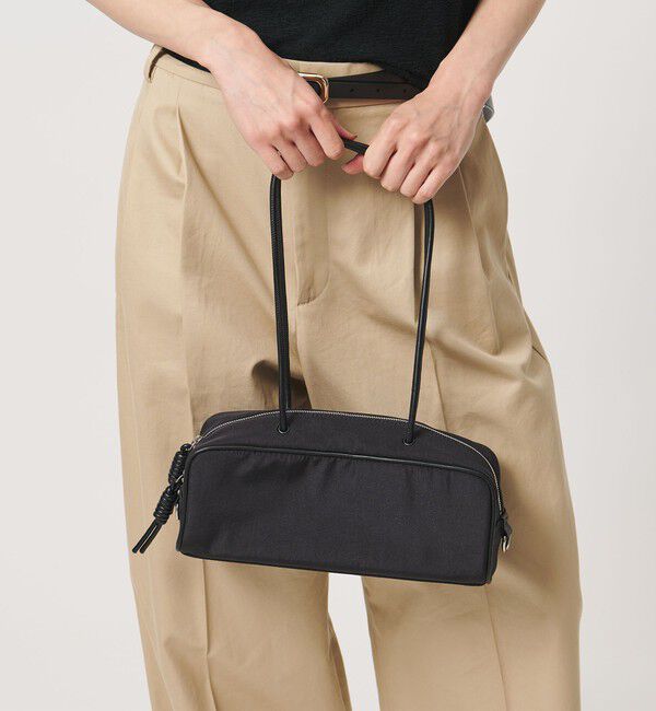 UNITED ARROWS「＜＆MyuQ＞NY KAKU ワイドバッグ」|ショルダー・メッセンジャー|BLACK