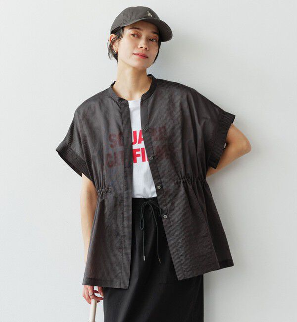 UNITED ARROWS green label relaxing「【結論シリーズ】ギャザーハイウエストブラウス」|シャツ・ブラウス|