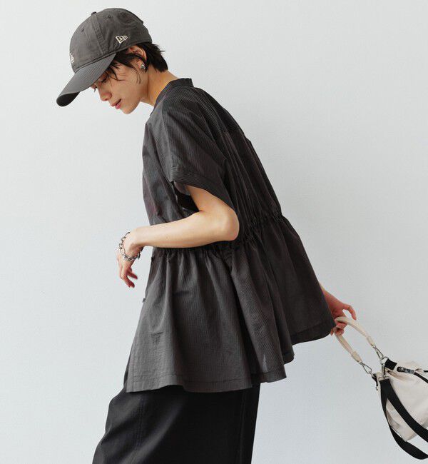 UNITED ARROWS green label relaxing「【結論シリーズ】ギャザーハイウエストブラウス」|シャツ・ブラウス|