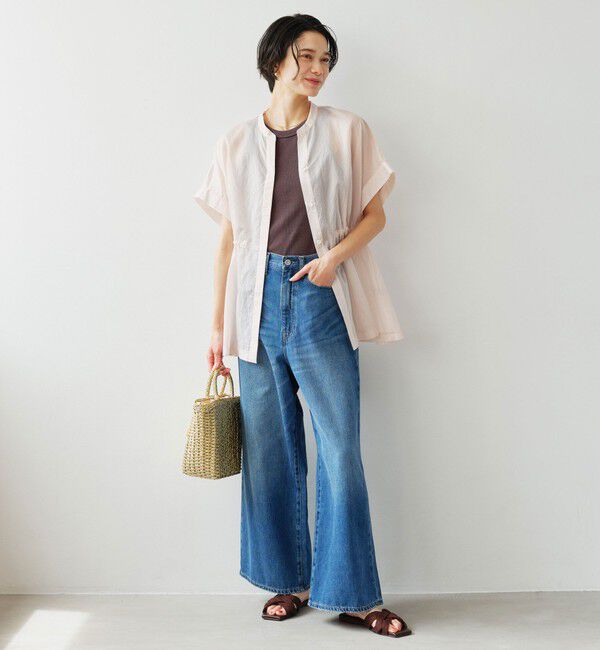 UNITED ARROWS green label relaxing「【結論シリーズ】ギャザーハイウエストブラウス」|シャツ・ブラウス|