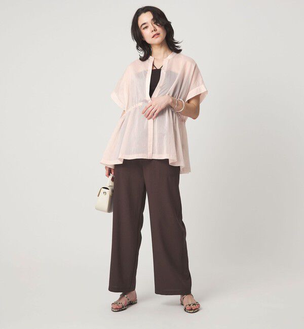 UNITED ARROWS green label relaxing「【結論シリーズ】ギャザーハイウエストブラウス」|シャツ・ブラウス|