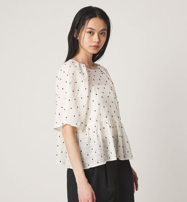 EMMEL REFINES「＜EMMEL REFINES＞EM カットドビー 2WAY ブラウス」|シャツ・ブラウス|