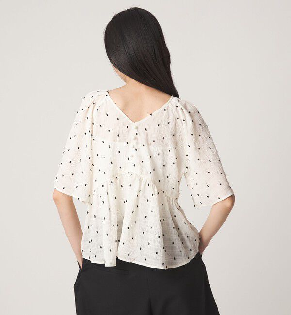 EMMEL REFINES「＜EMMEL REFINES＞EM カットドビー 2WAY ブラウス」|シャツ・ブラウス|