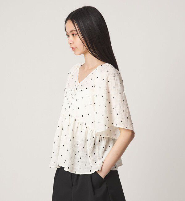EMMEL REFINES「＜EMMEL REFINES＞EM カットドビー 2WAY ブラウス」|シャツ・ブラウス|