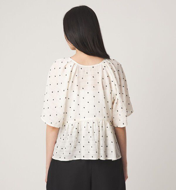 EMMEL REFINES「＜EMMEL REFINES＞EM カットドビー 2WAY ブラウス」|シャツ・ブラウス|