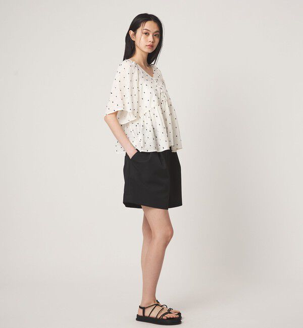 EMMEL REFINES「＜EMMEL REFINES＞EM カットドビー 2WAY ブラウス」|シャツ・ブラウス|