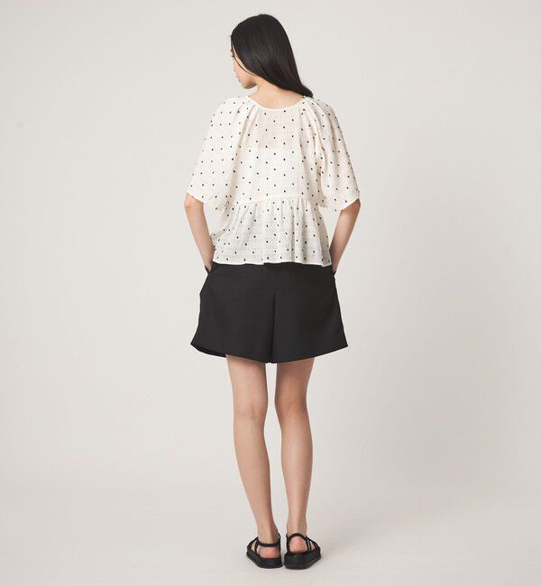 EMMEL REFINES「＜EMMEL REFINES＞EM カットドビー 2WAY ブラウス」|シャツ・ブラウス|