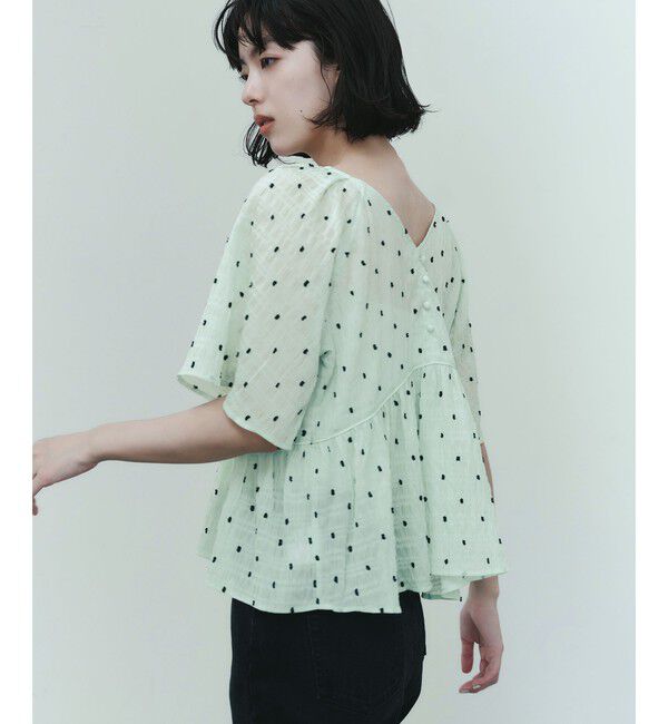 EMMEL REFINES「＜EMMEL REFINES＞EM カットドビー 2WAY ブラウス」|シャツ・ブラウス|