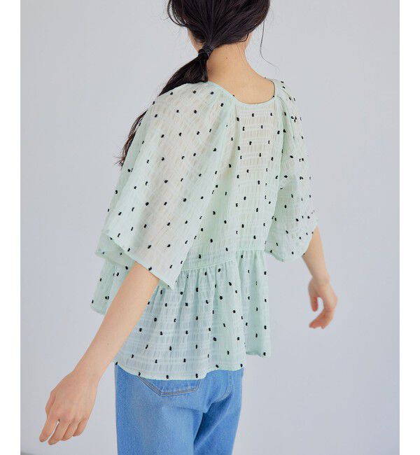 EMMEL REFINES「＜EMMEL REFINES＞EM カットドビー 2WAY ブラウス」|シャツ・ブラウス|
