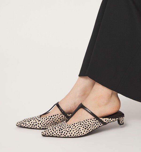 UNITED ARROWS green label relaxing「Tストラップ ミュール」|パンプス|