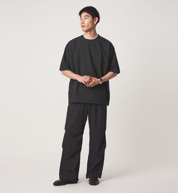 UNITED ARROWS green label relaxing「Dot Air ドローコード クルーネック 半袖 Tシャツ -ストレッチ-」|Tシャツ・カットソー|