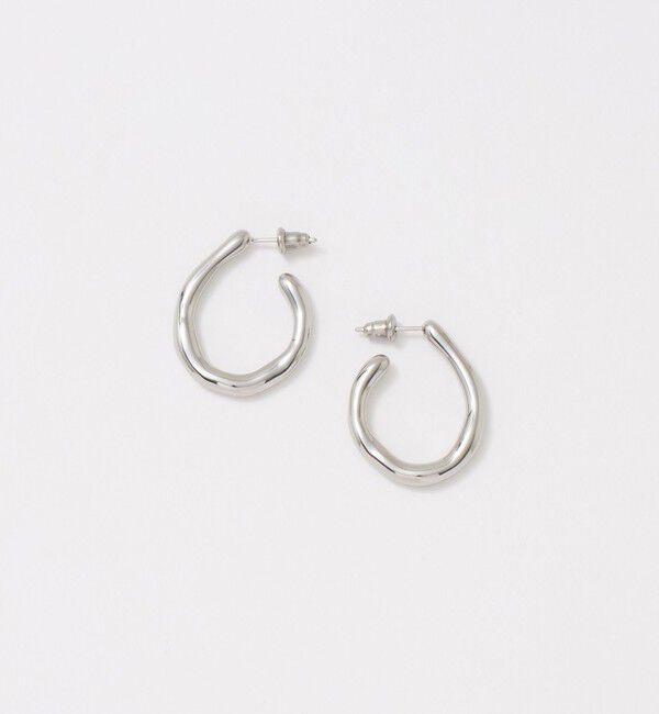 UNITED ARROWS green label relaxing「メルティ フープピアス」|ピアス|SILVER